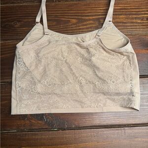Lace Front Bralette in Nude